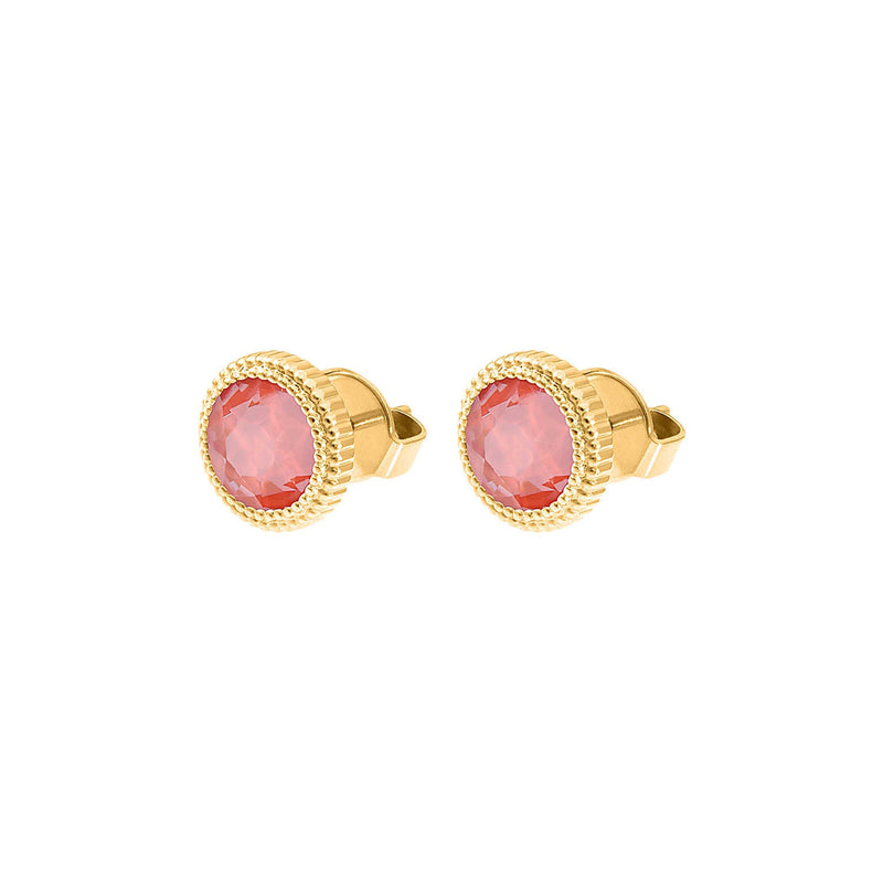 Fabero Flat Stud Earring 0.4" - Gold