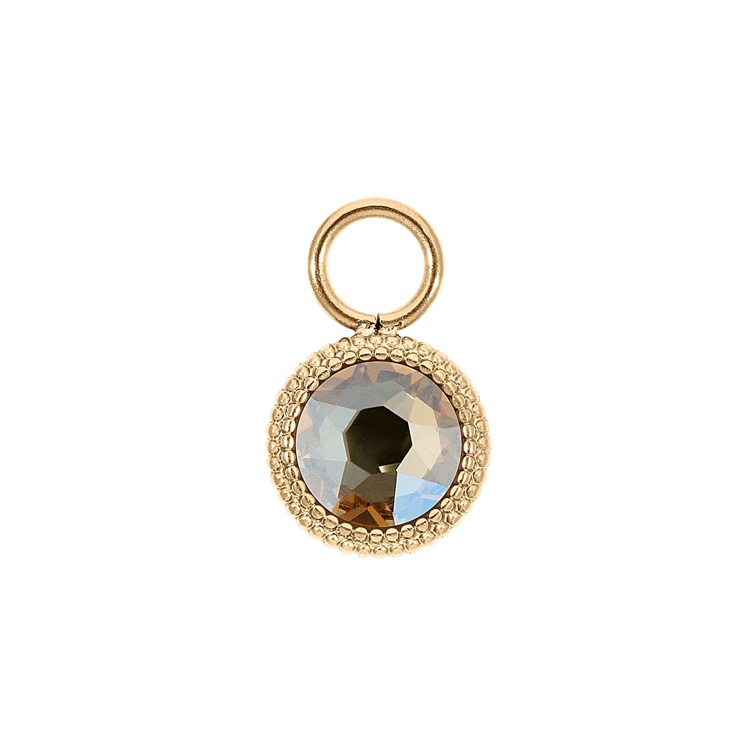 Fabero Flat Charm 0.4" - Gold golden shadow