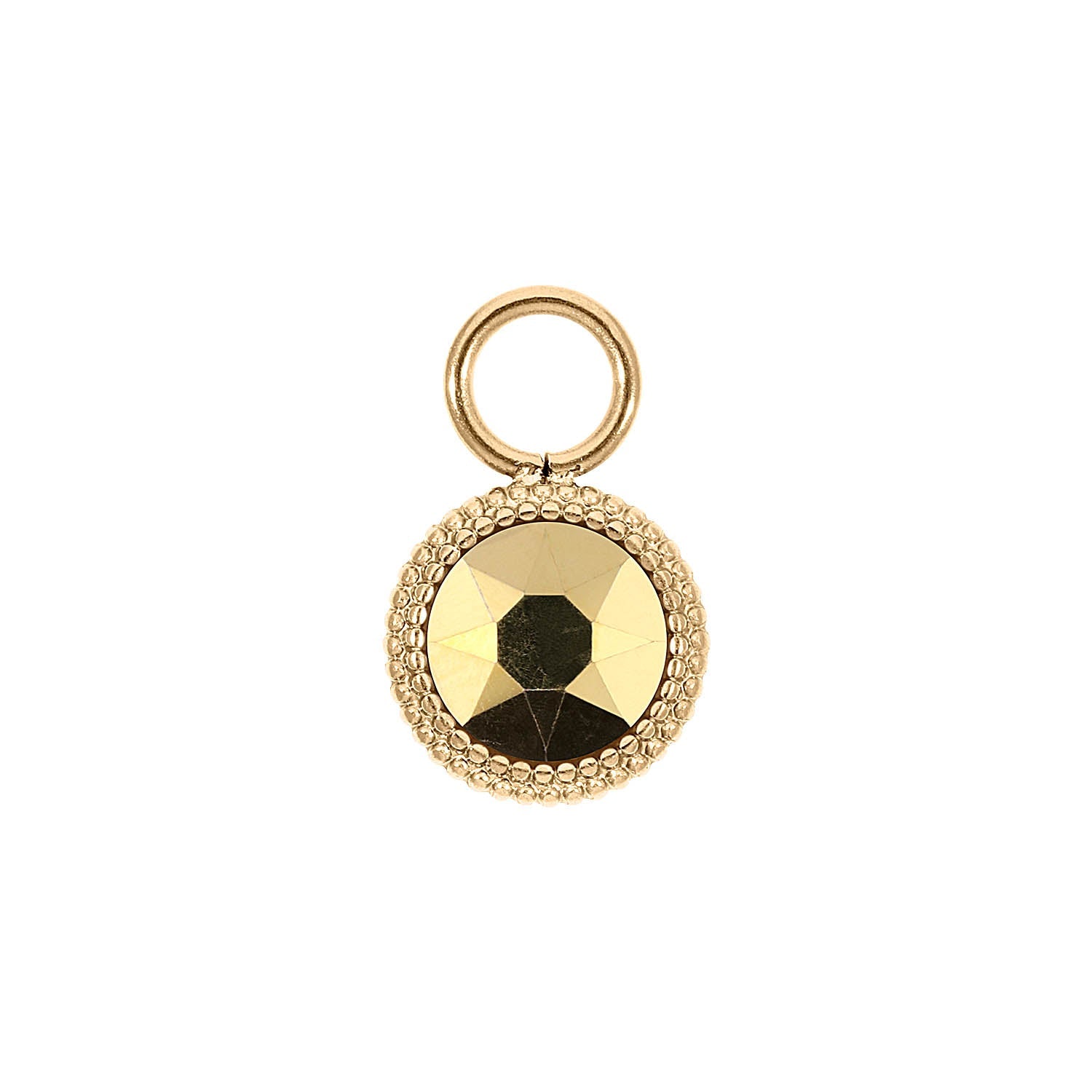 Fabero Flat Charm 0.4" - Gold
