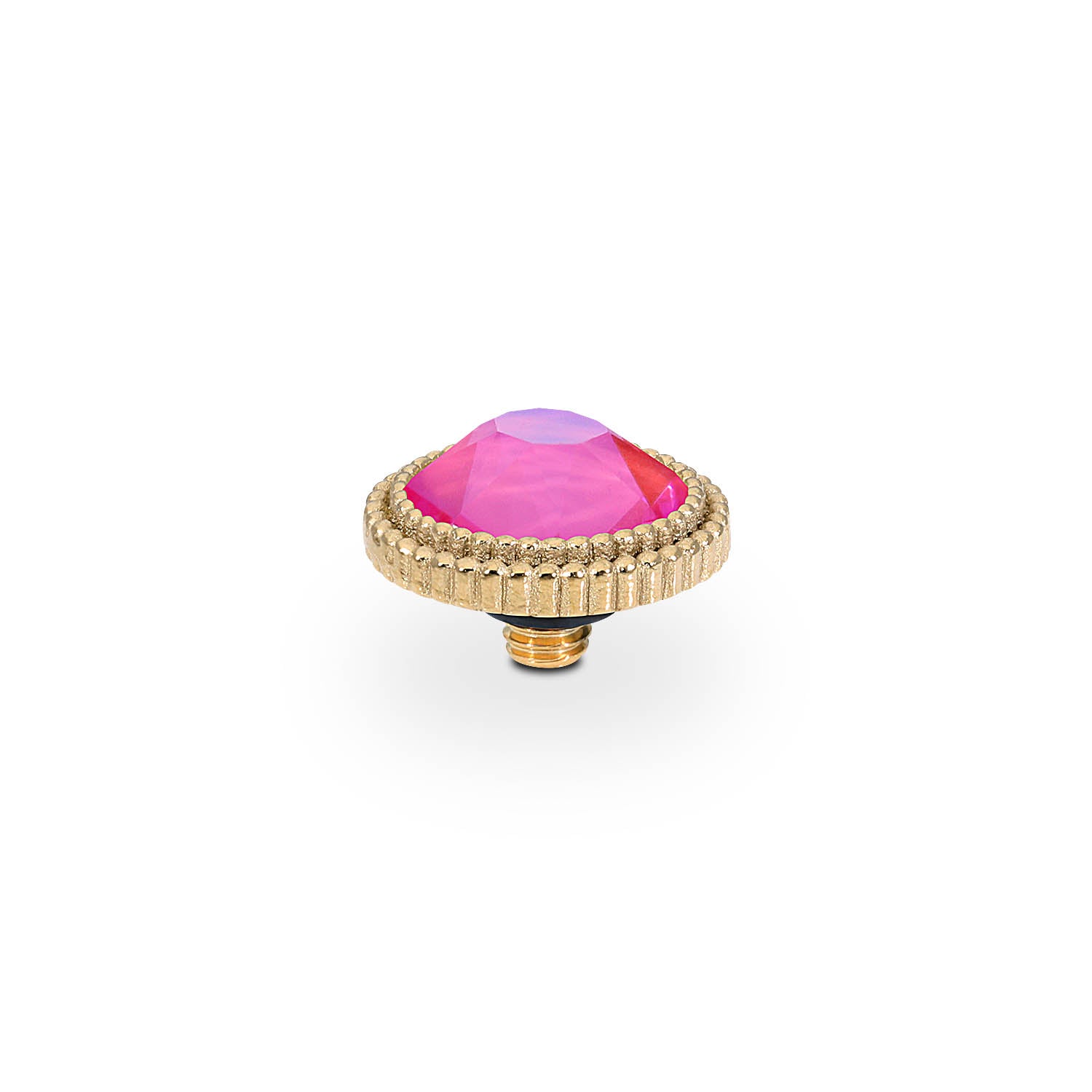 Fabero Flat Top 0.4" - Gold lotus pink delite