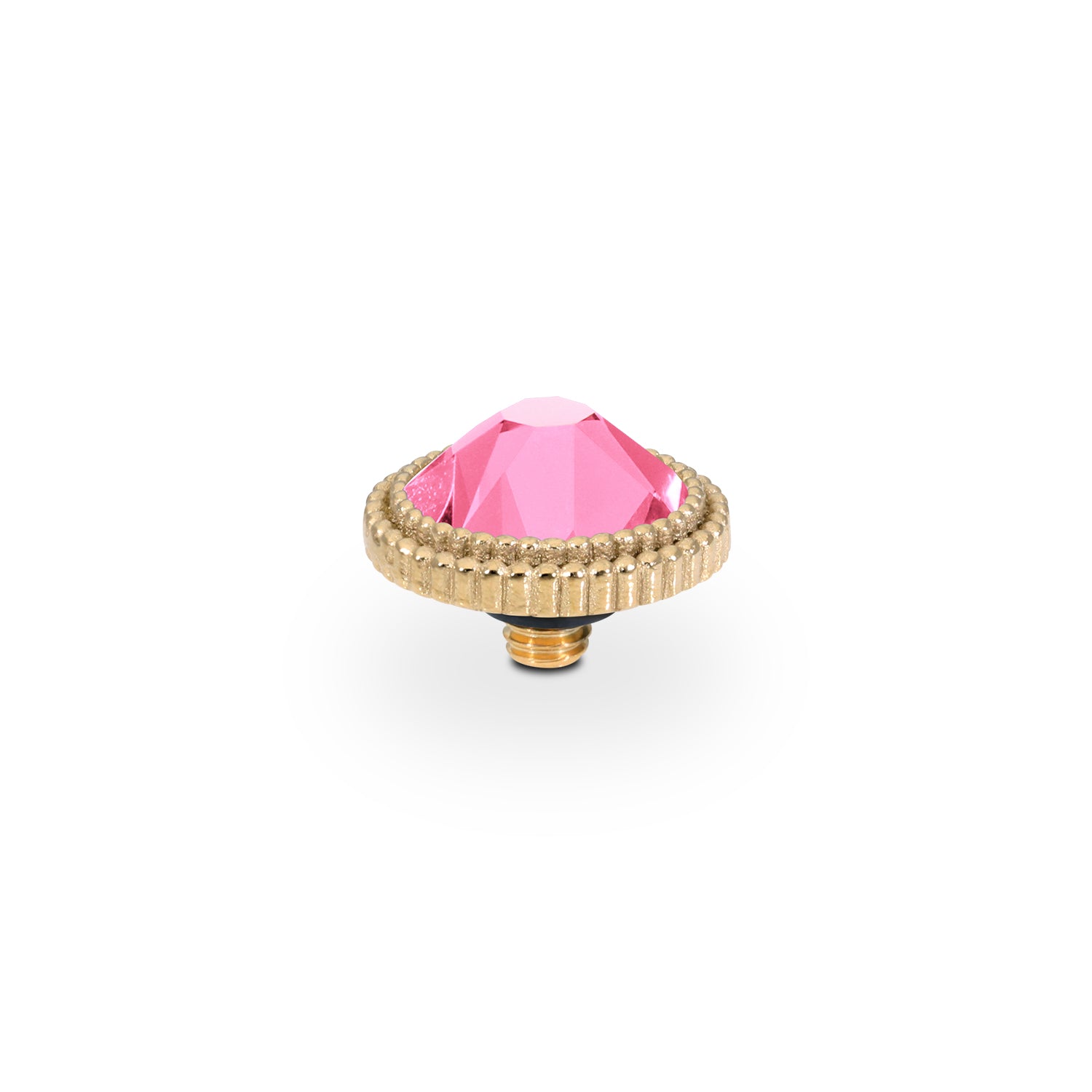 Fabero Flat Top 0.4" - Gold Crystal Dahlia Ignite