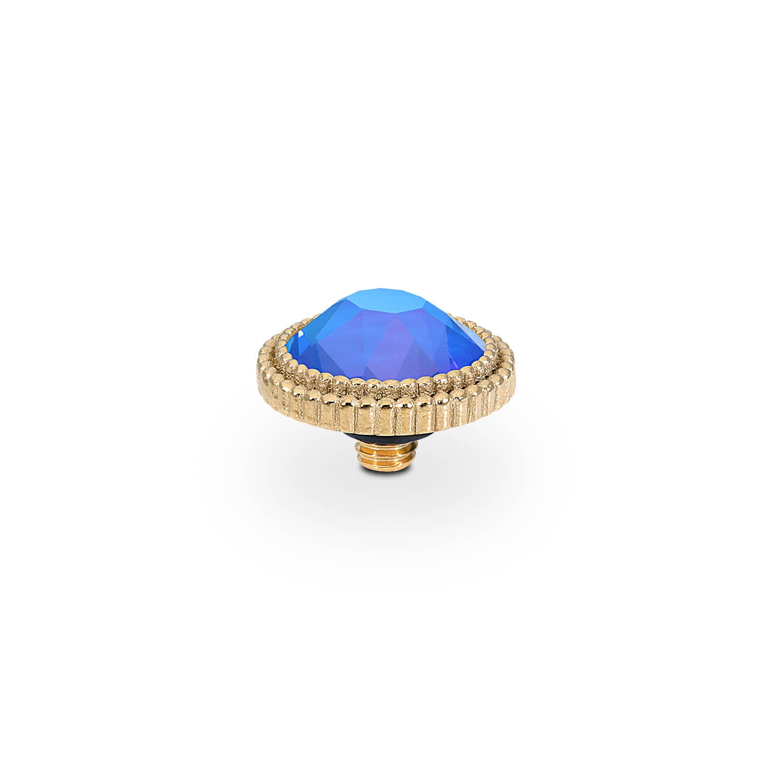 Fabero Flat Top 0.4" - Gold royal blue delite