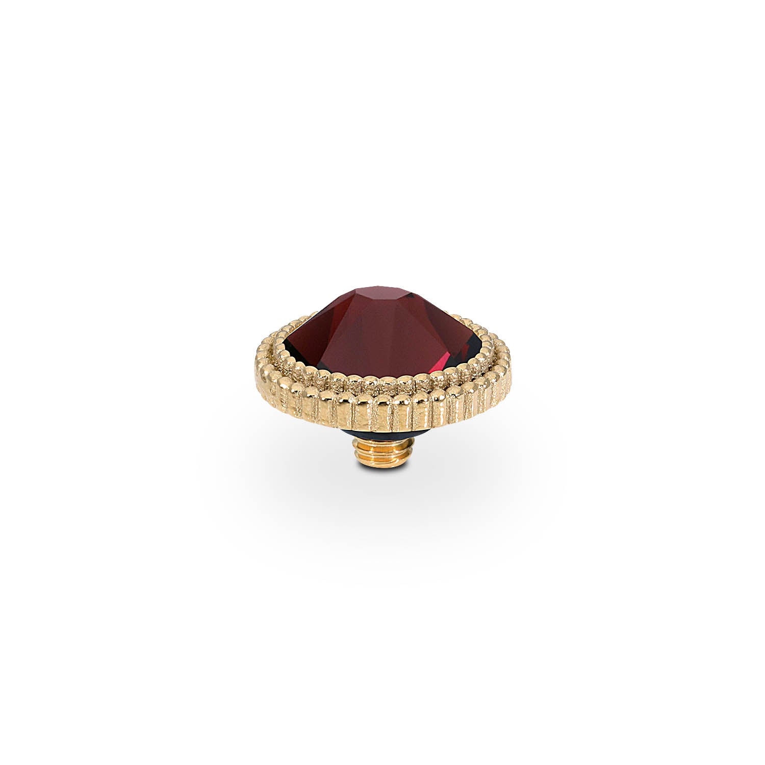 Fabero Flat Top 0.4" - Gold Burgundy