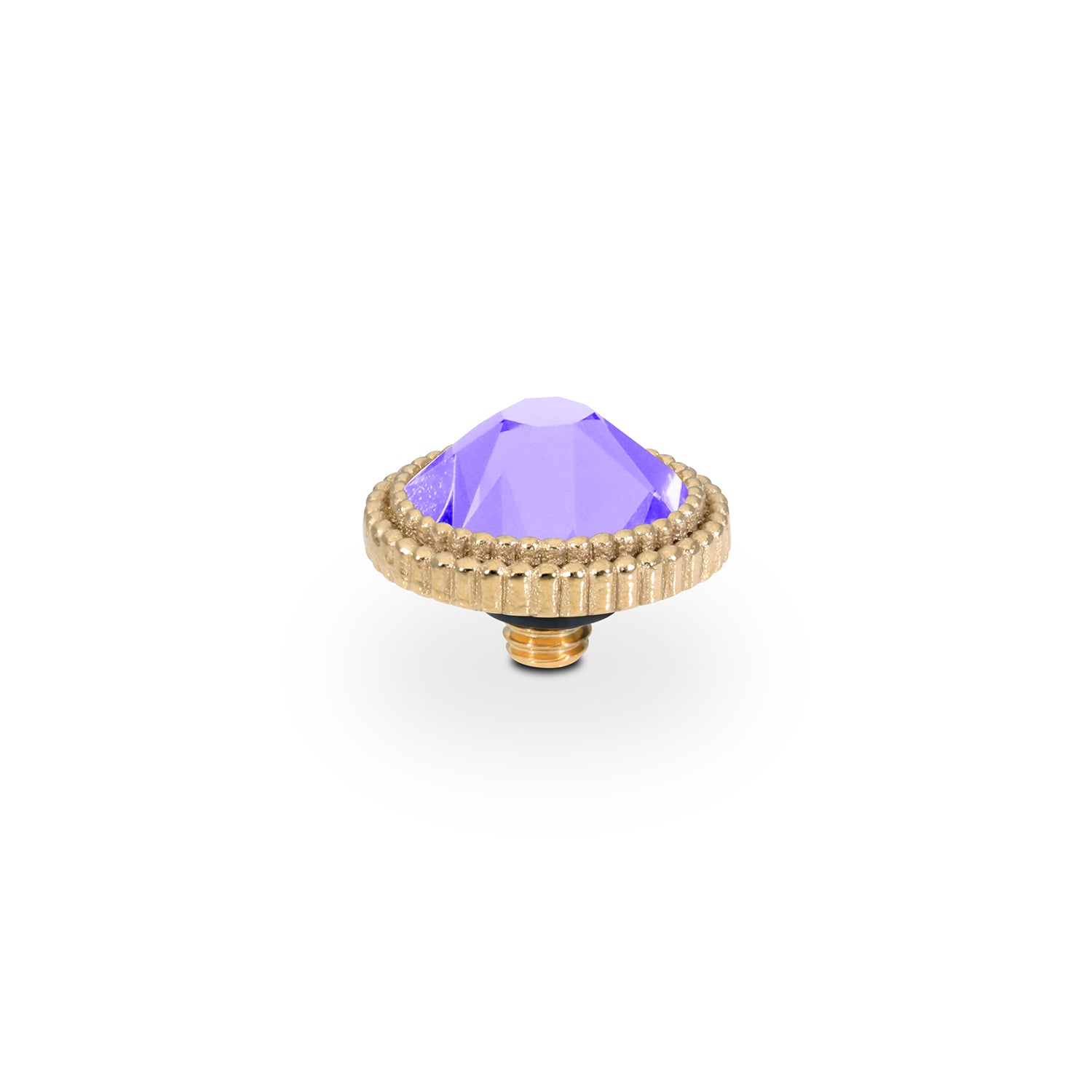 Fabero Flat Top 0.4" - Gold Crystal Purple Ignite