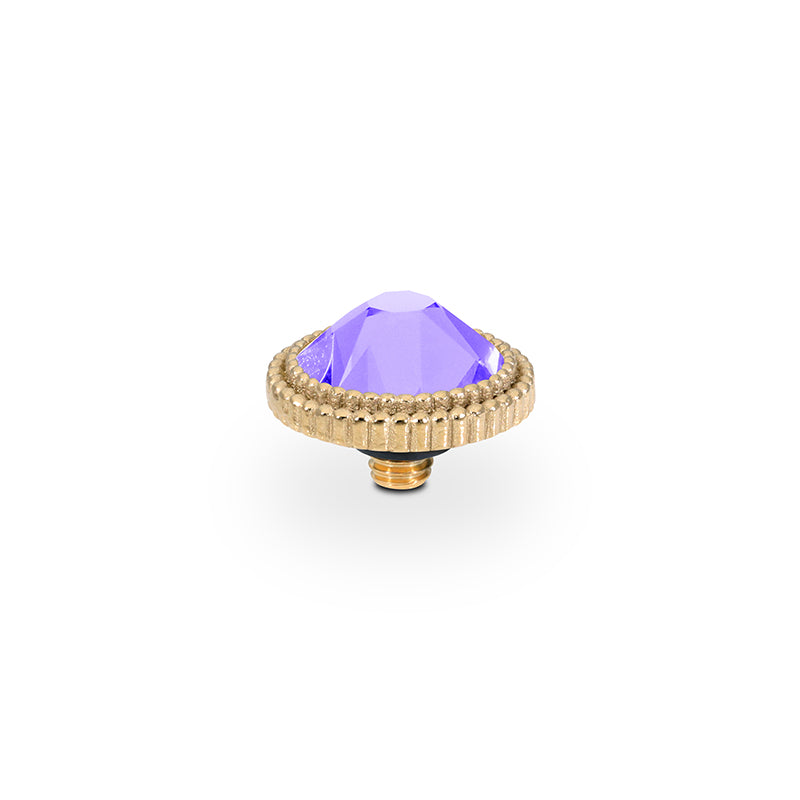Fabero Flat Top 0.4" - Gold Crystal Purple Ignite