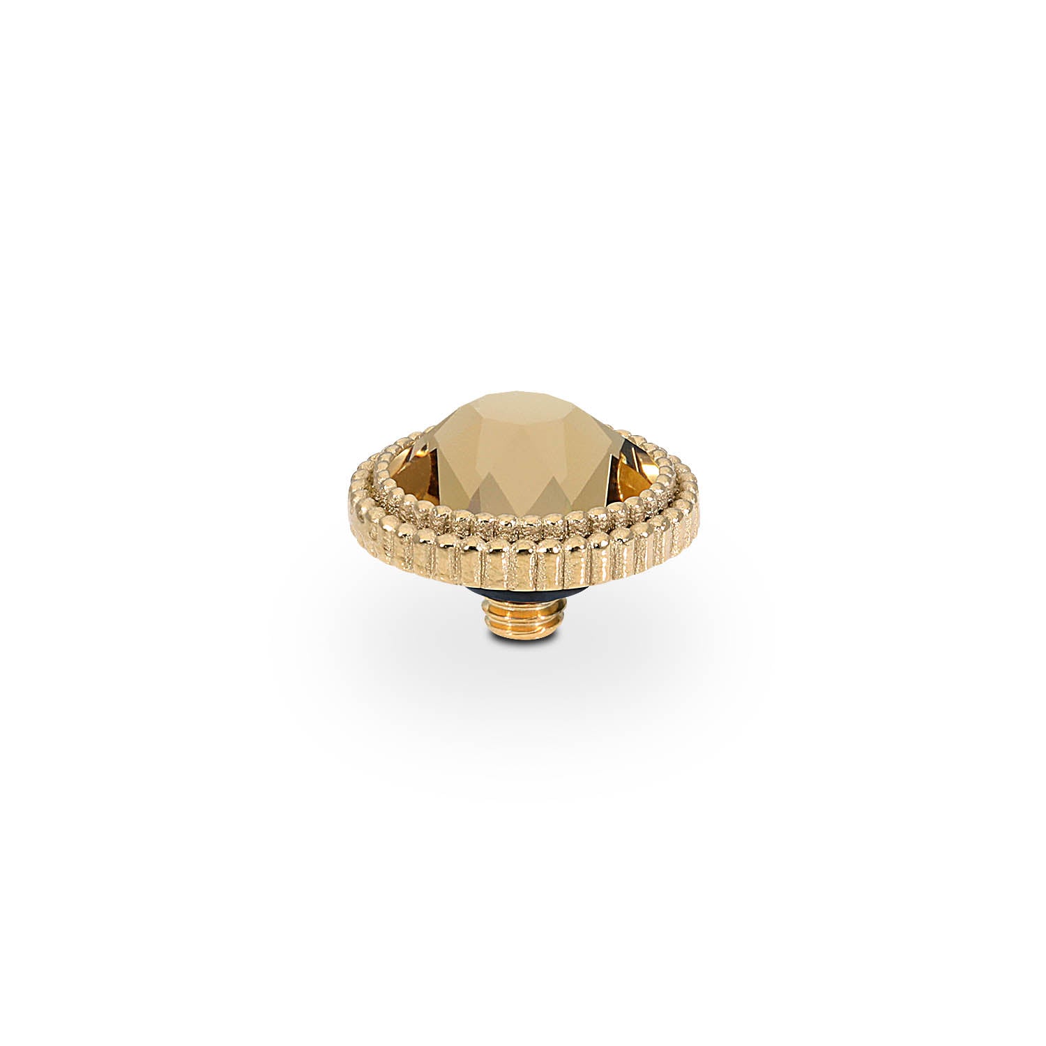 Fabero Flat Top 0.4" - Gold light colorado topaz