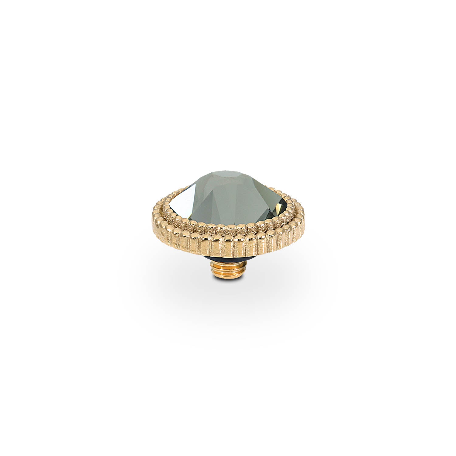 Fabero Flat Top 0.4" - Gold black diamond
