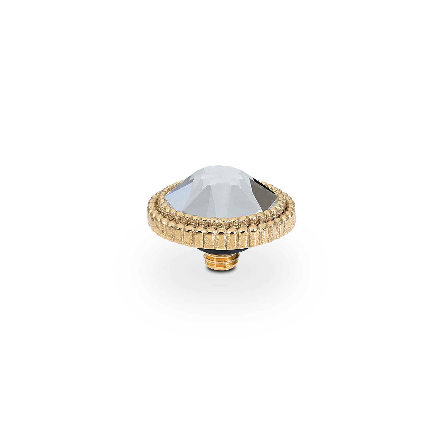 Fabero Flat Top 0.4" - Gold crystal