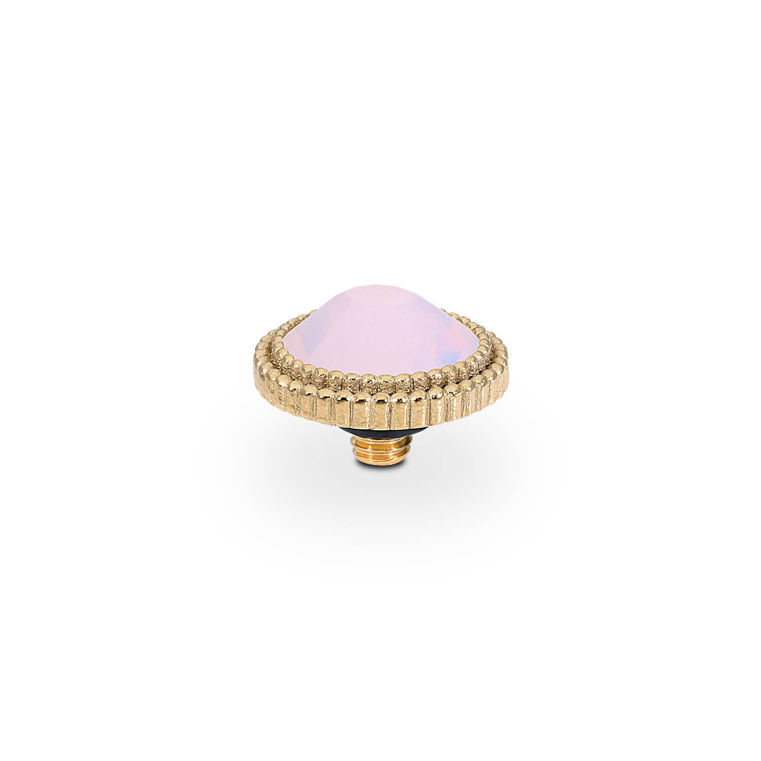 Fabero Flat Top 0.4" - Gold rose opal