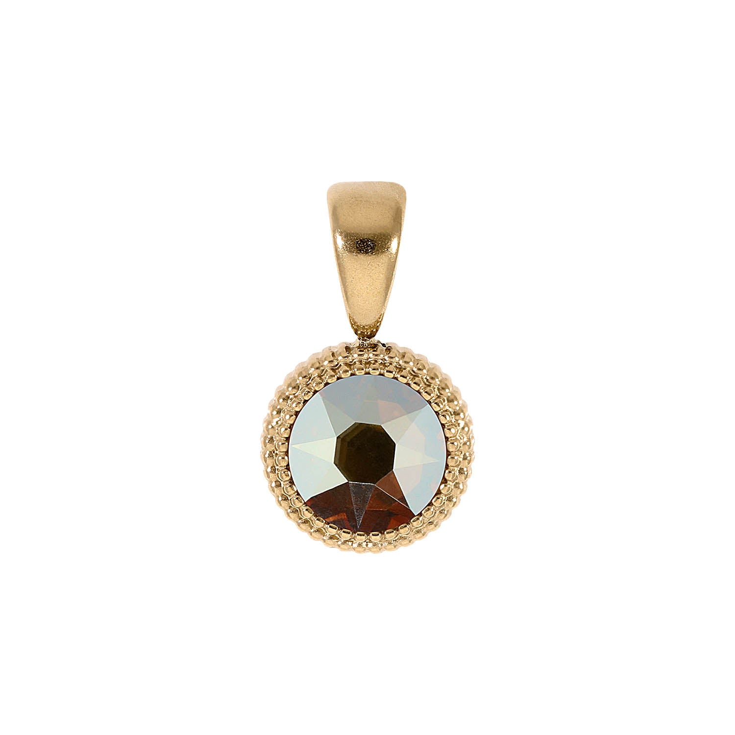 Fabero Flat Pendant 0.4" - Gold metallic sunshine