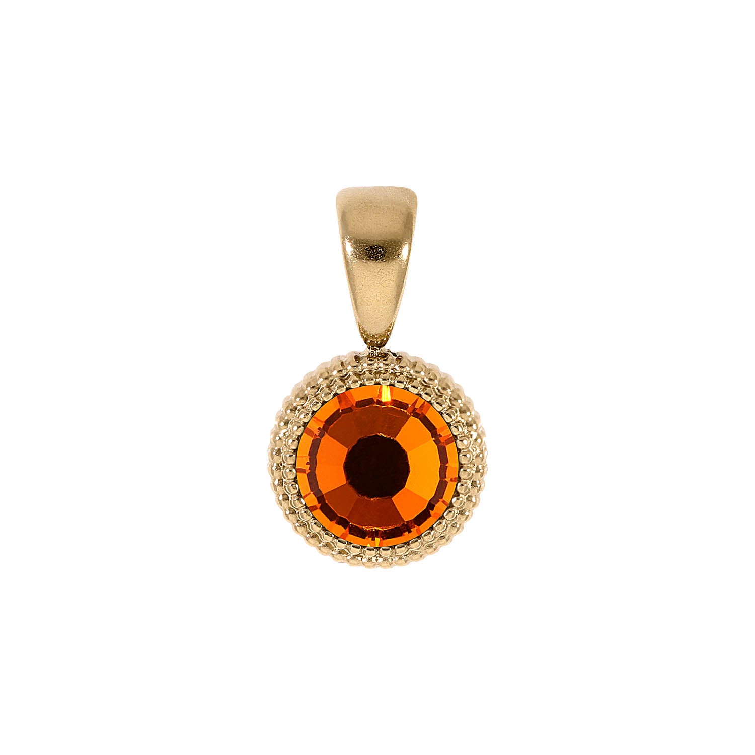 Fabero Flat Pendant 0.4" - Gold sun