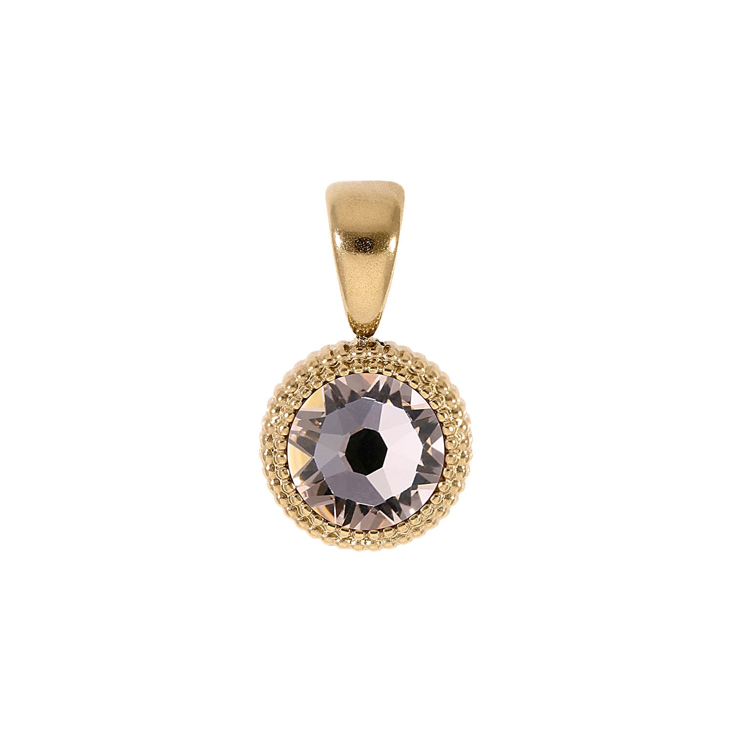 Fabero Flat Pendant 0.4" - Gold silk
