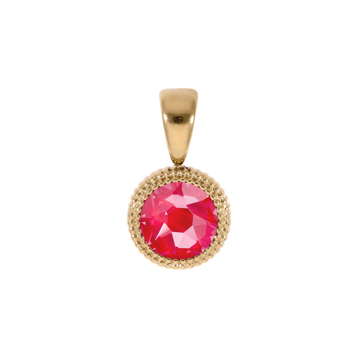 Fabero Flat Pendant 0.4" - Gold