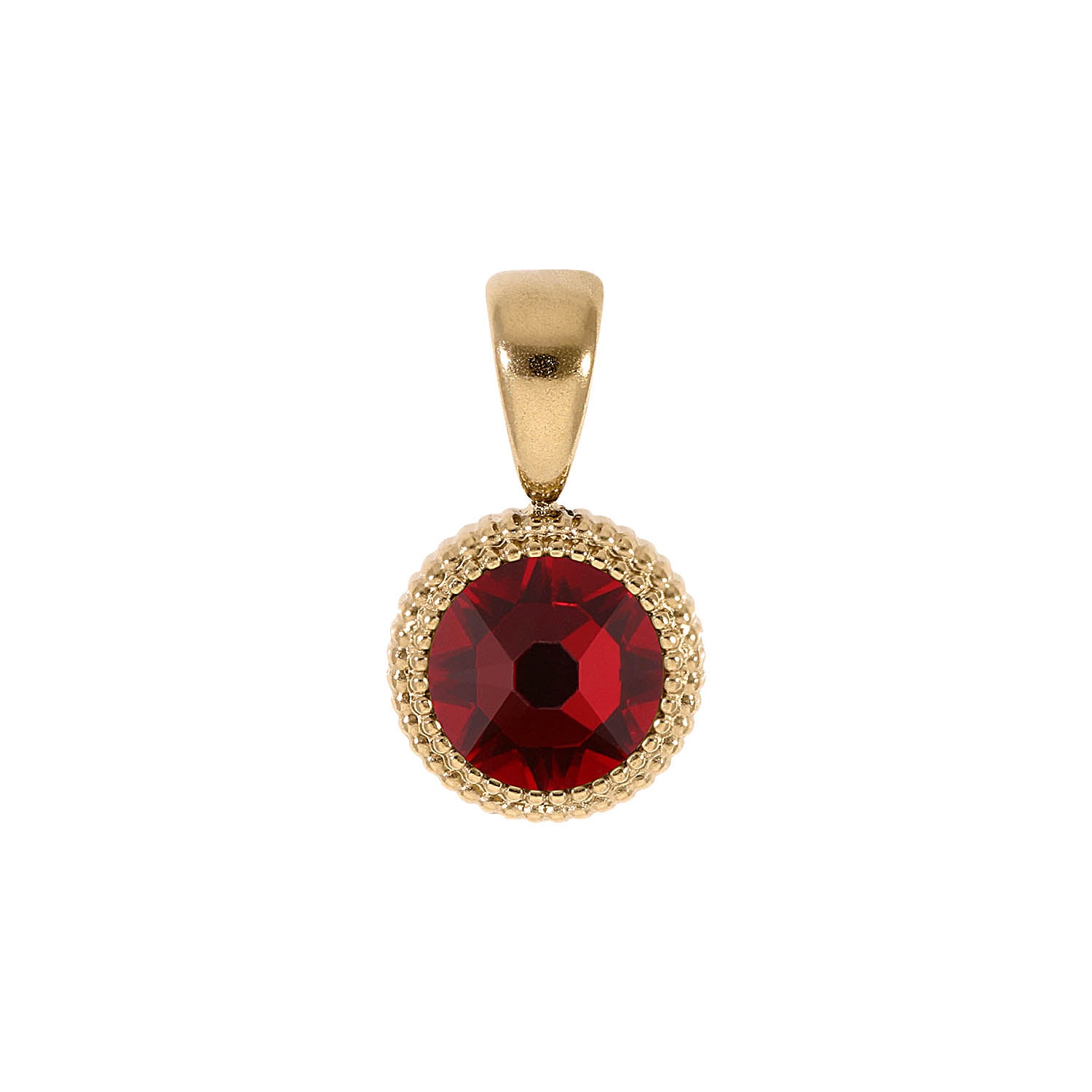 Fabero Flat Pendant 0.4" - Gold Siam