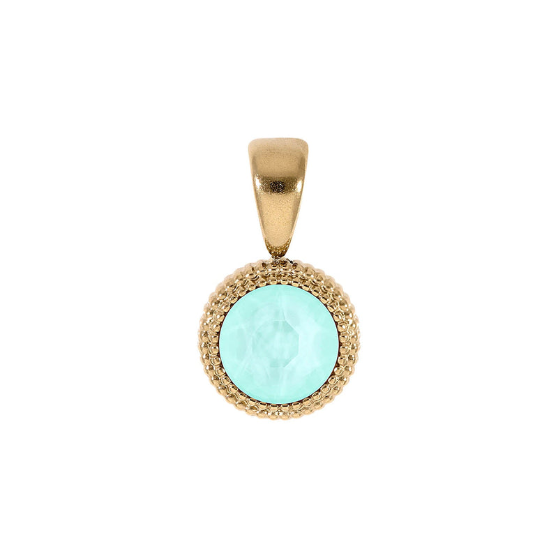 Fabero Flat Pendant 0.4" - Gold