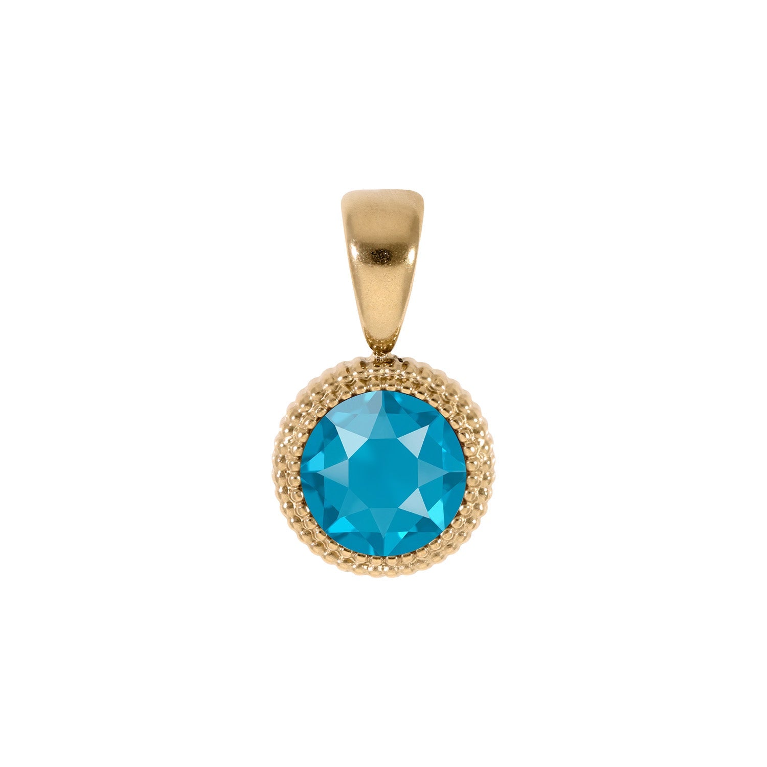 Fabero Flat Pendant 0.4" - Gold