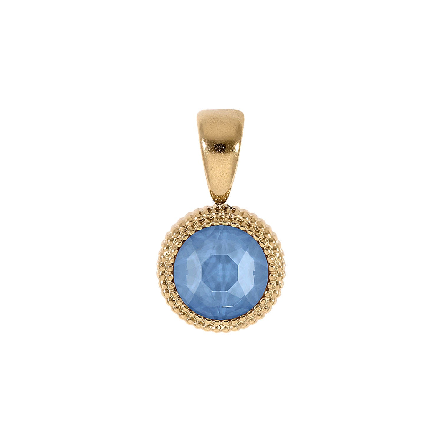 Fabero Flat Pendant 0.4" - Gold