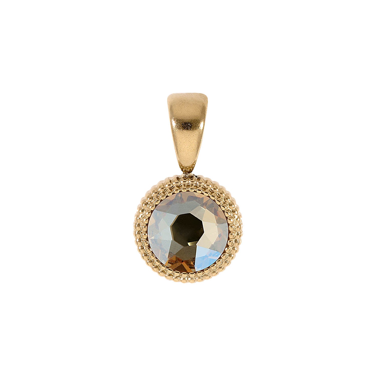 Fabero Flat Pendant 0.4" - Gold golden shadow