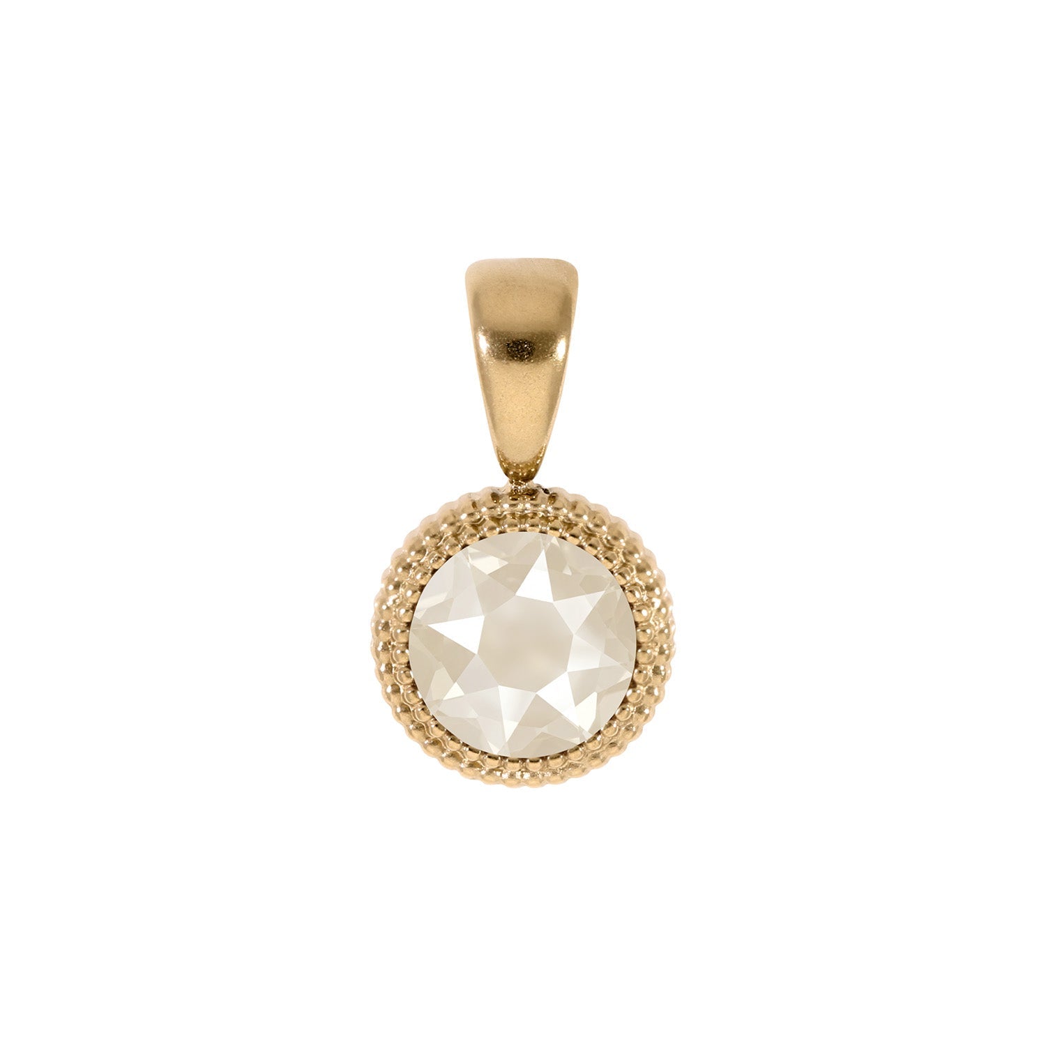 Fabero Flat Pendant 0.4" - Gold