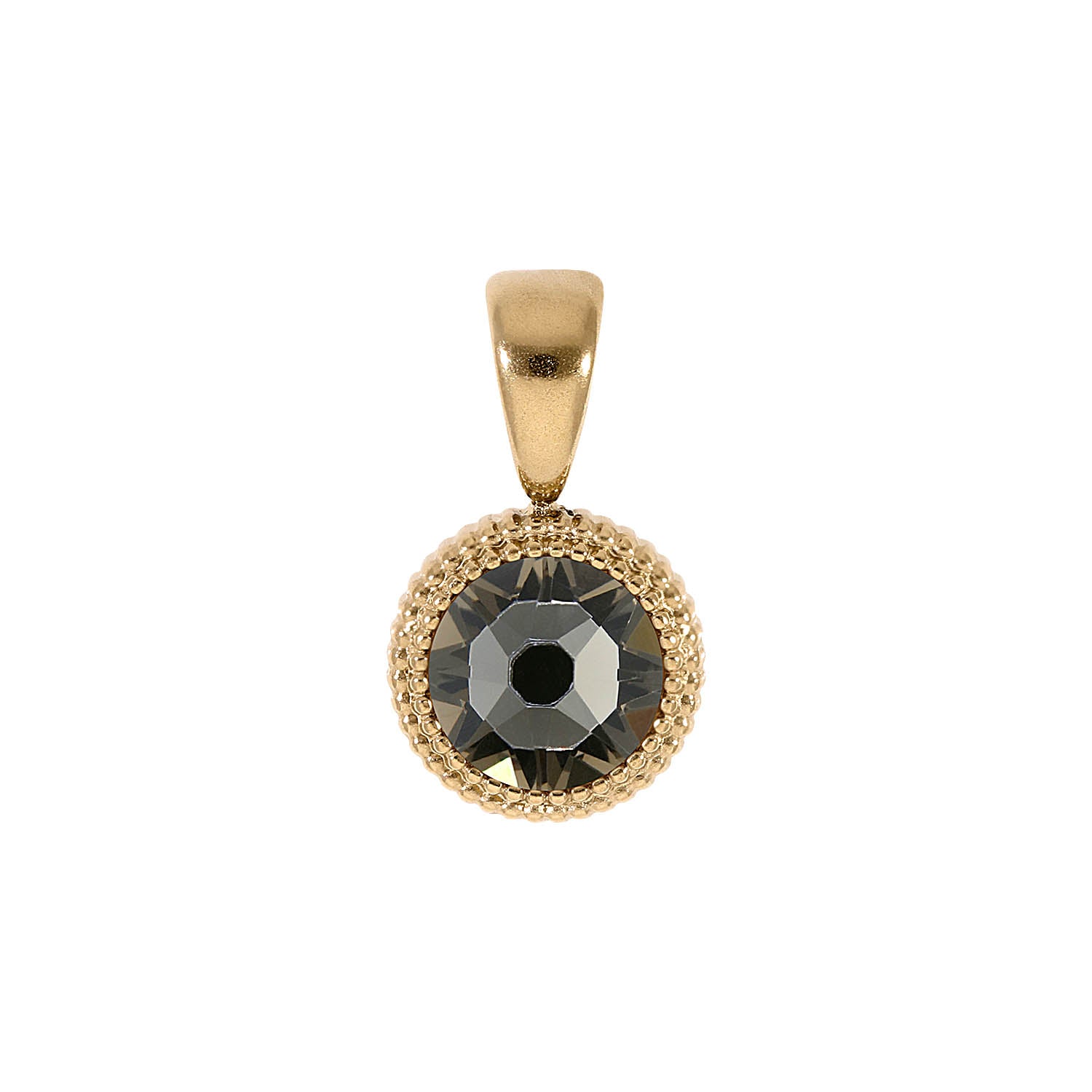 Fabero Flat Pendant 0.4" - Gold Greige
