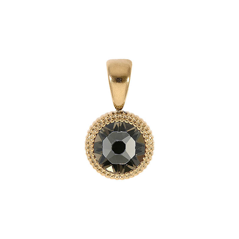 Fabero Flat Pendant 0.4" - Gold Greige