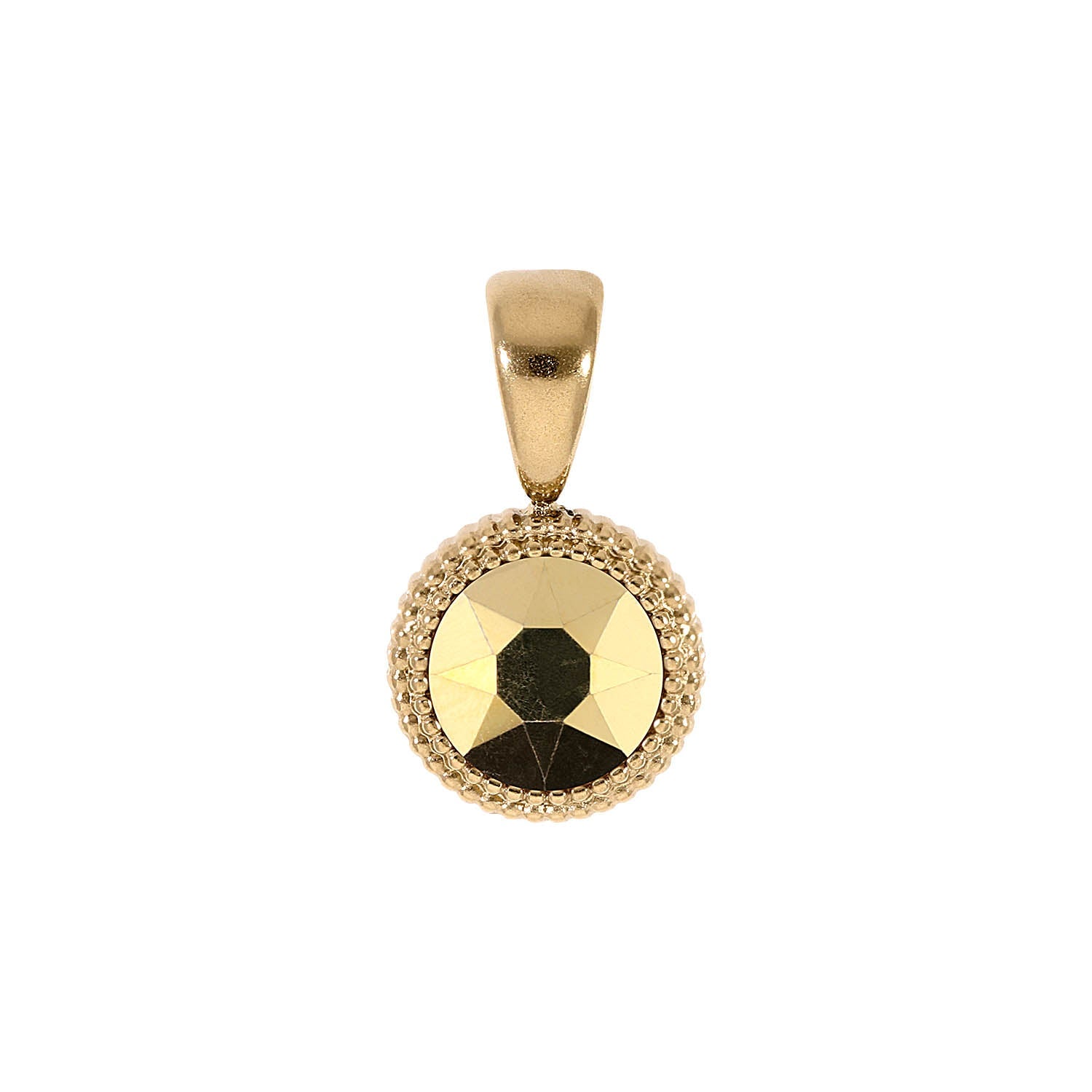 Fabero Flat Pendant 0.4" - Gold