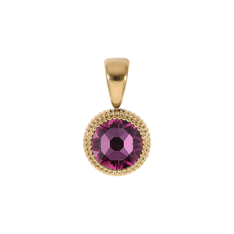 Fabero Flat Pendant 0.4" - Gold