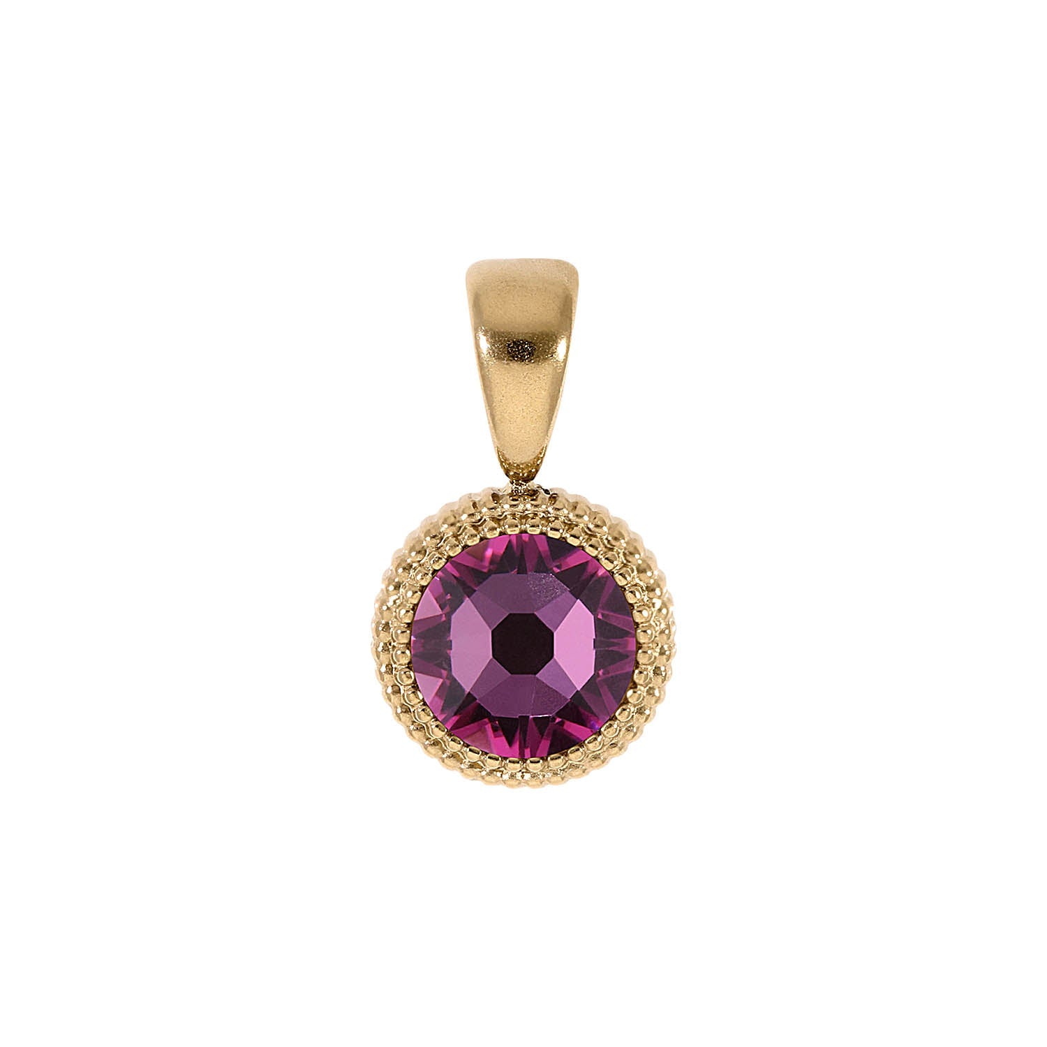 Fabero Flat Pendant 0.4" - Gold