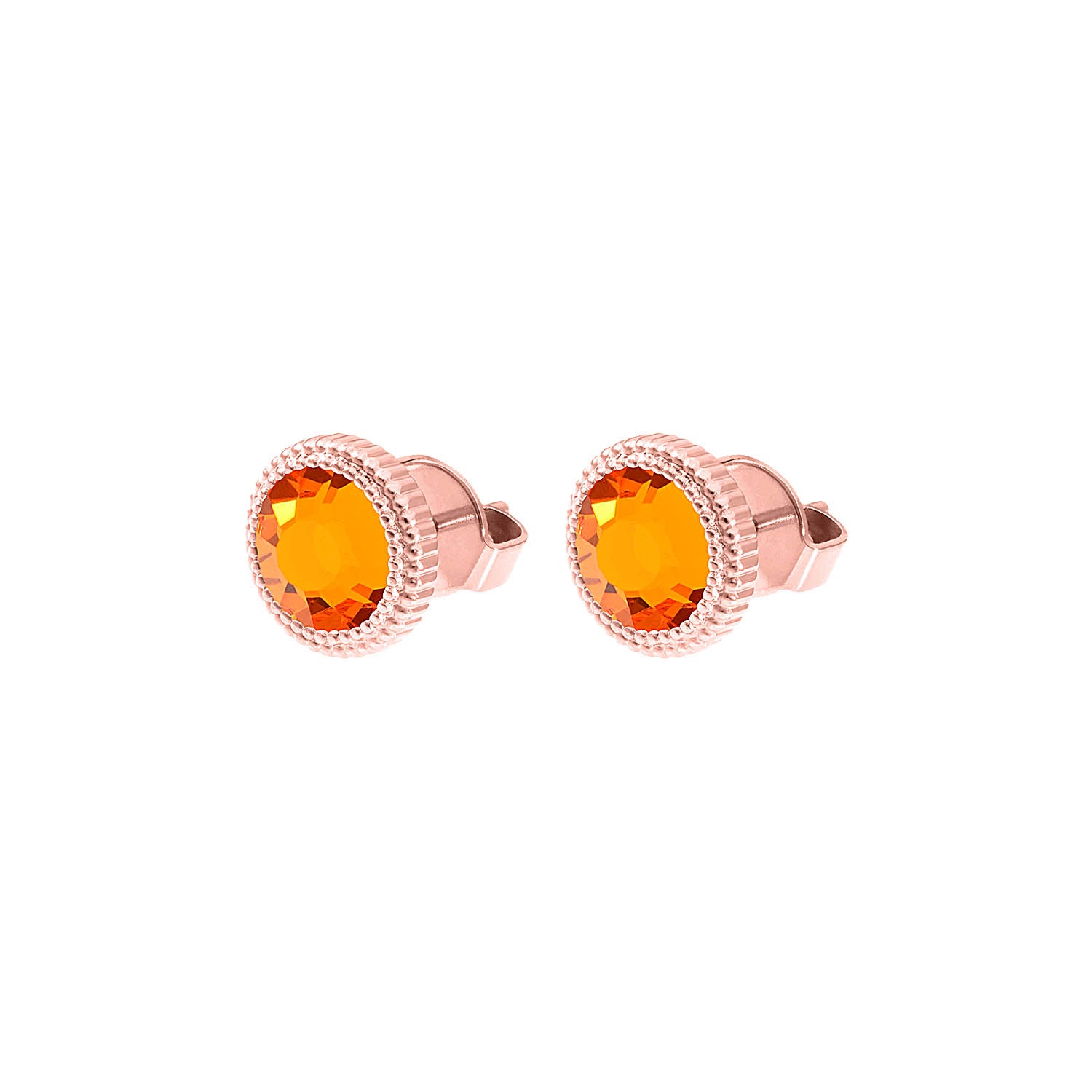 Fabero Flat Stud Earring 0.4" - Rose Gold sun