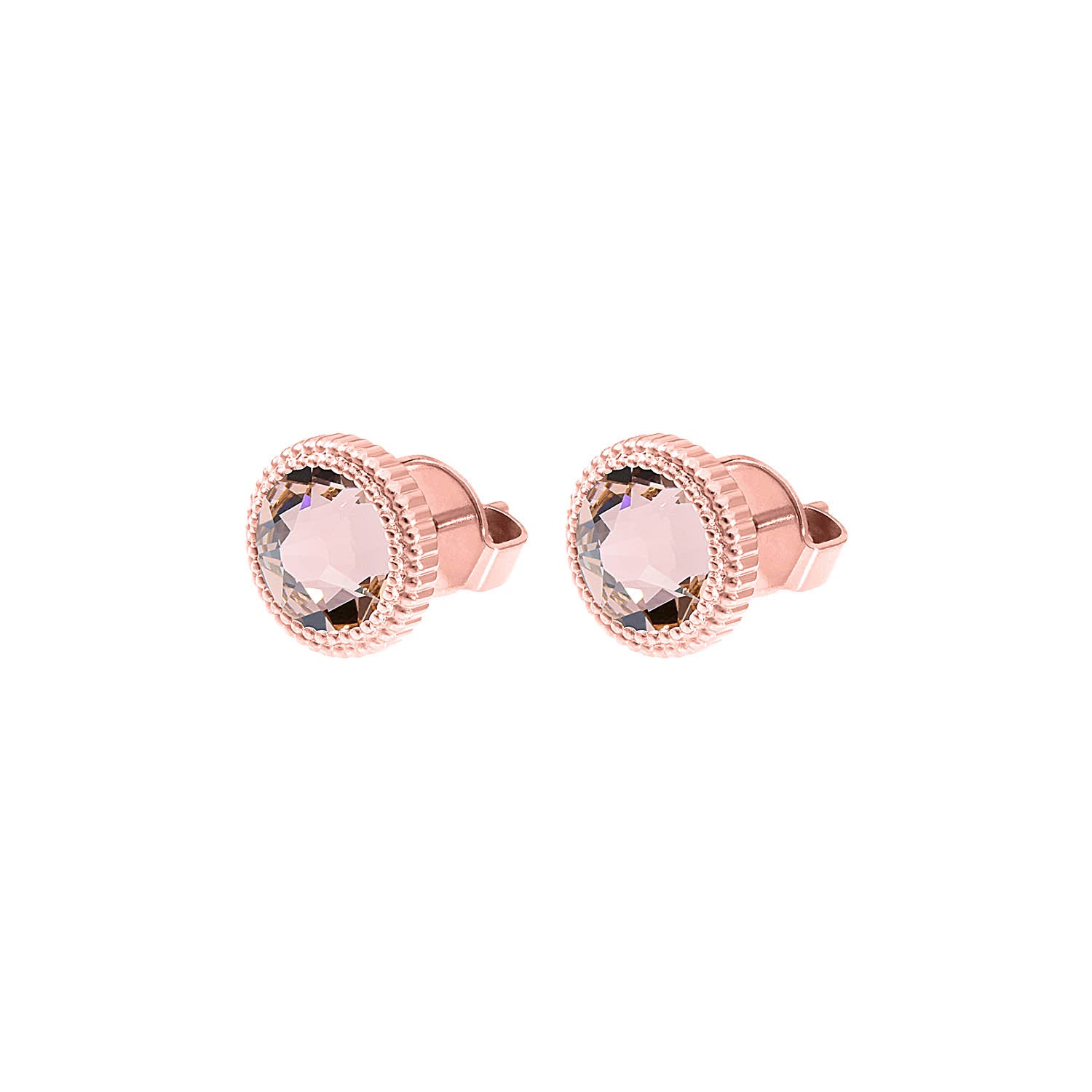 Fabero Flat Stud Earring 0.4" - Rose Gold vintage rose