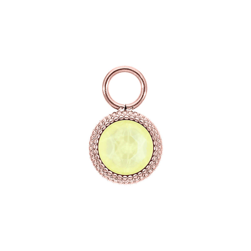 Fabero Flat Charm 0.4" - Rose Gold