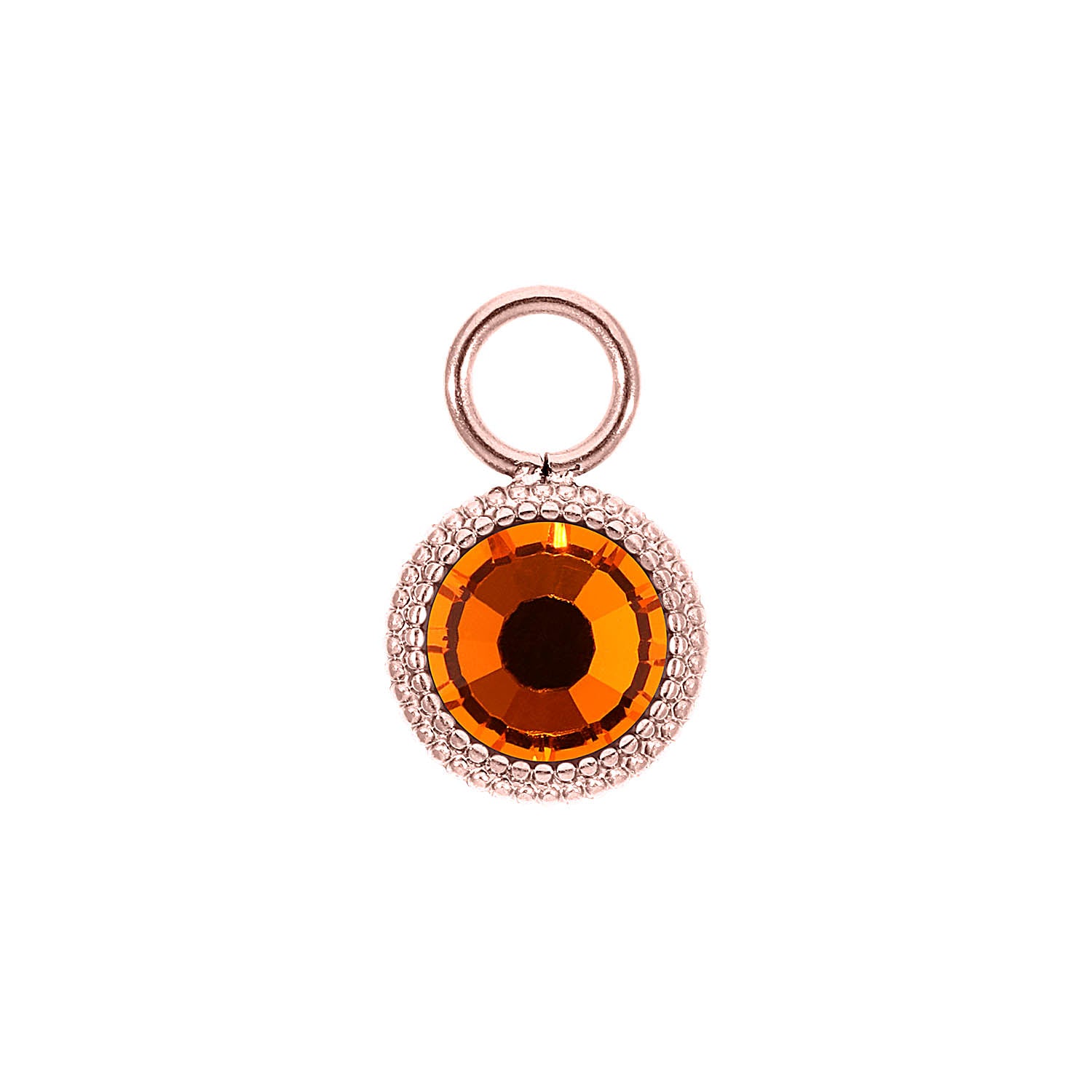 Fabero Flat Charm 0.4" - Rose Gold sun