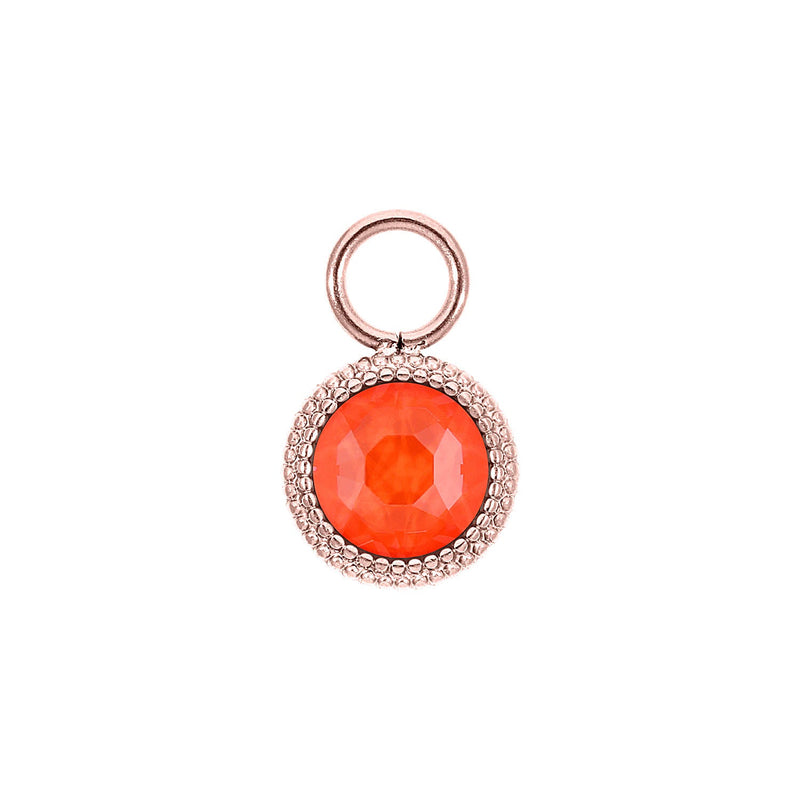 Fabero Flat Charm 0.4" - Rose Gold