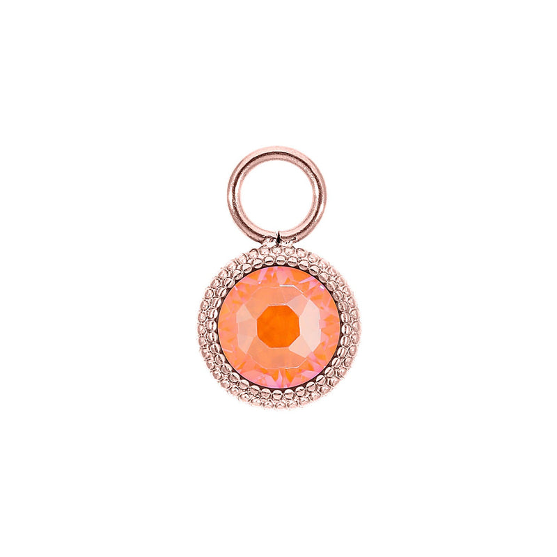 Fabero Flat Charm 0.4" - Rose Gold