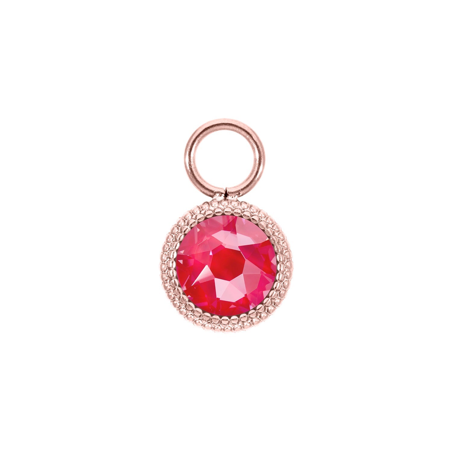 Fabero Flat Charm 0.4" - Rose Gold