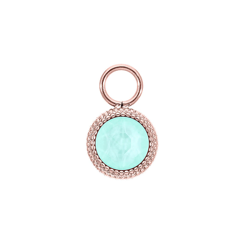 Fabero Flat Charm 0.4" - Rose Gold