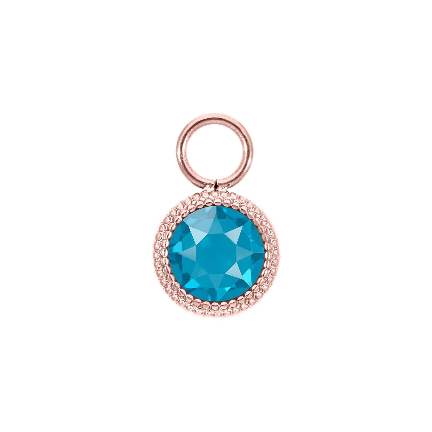 Fabero Flat Charm 0.4" - Rose Gold