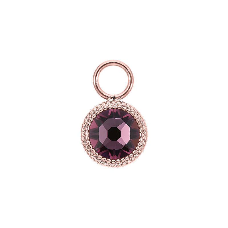 Fabero flat 0.4" charm - Rose Gold