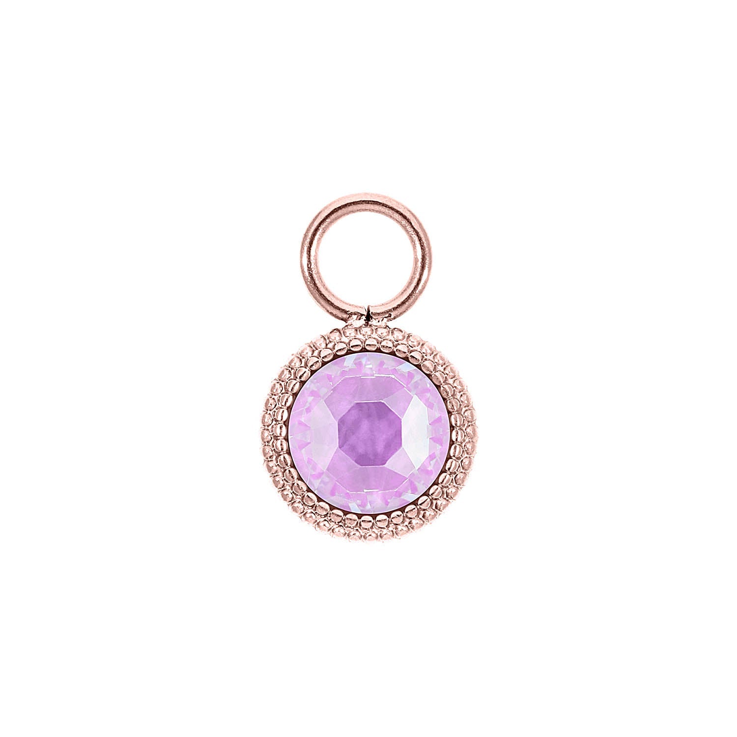 Fabero Flat Charm 0.4" - Rose Gold