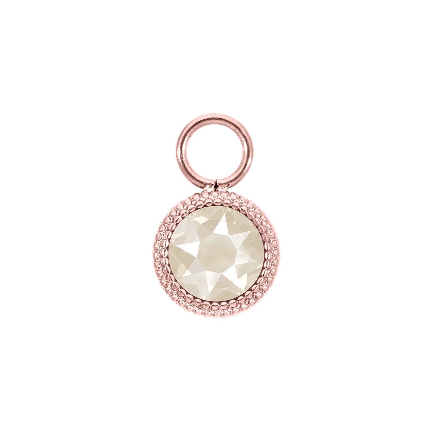 Fabero Flat Charm 0.4" - Rose Gold