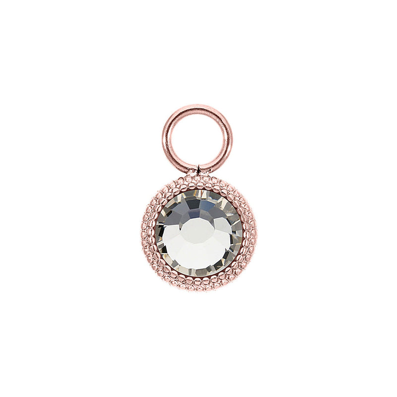 Fabero Flat Charm 0.4" - Rose Gold