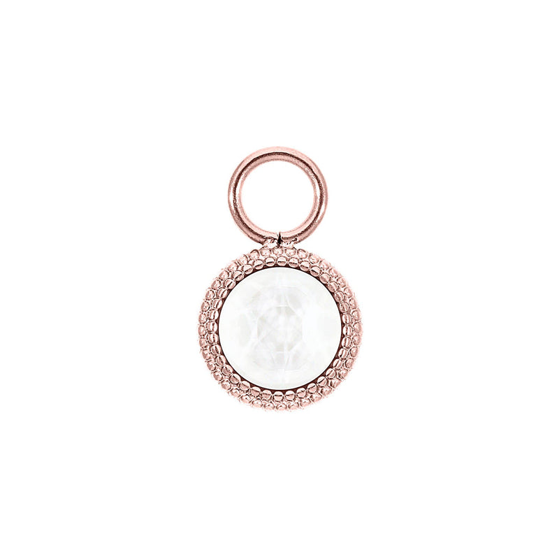 Fabero flat 0.4" charm - Rose Gold