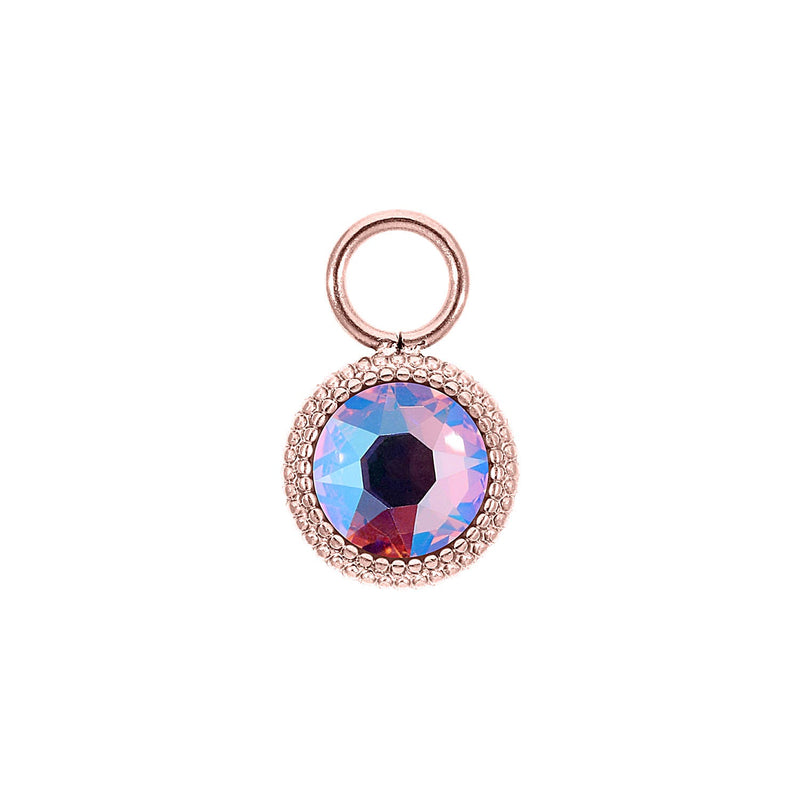 Fabero flat 0.4" charm - Rose Gold