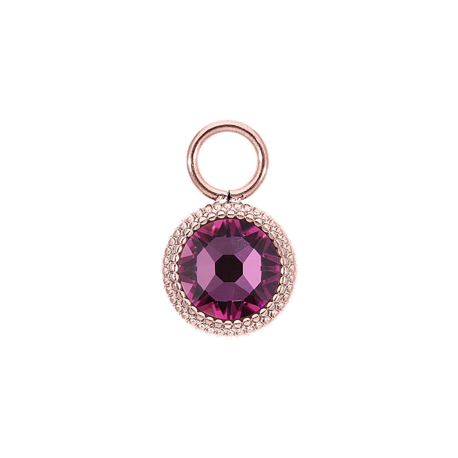 Fabero Flat Charm 0.4" - Rose Gold