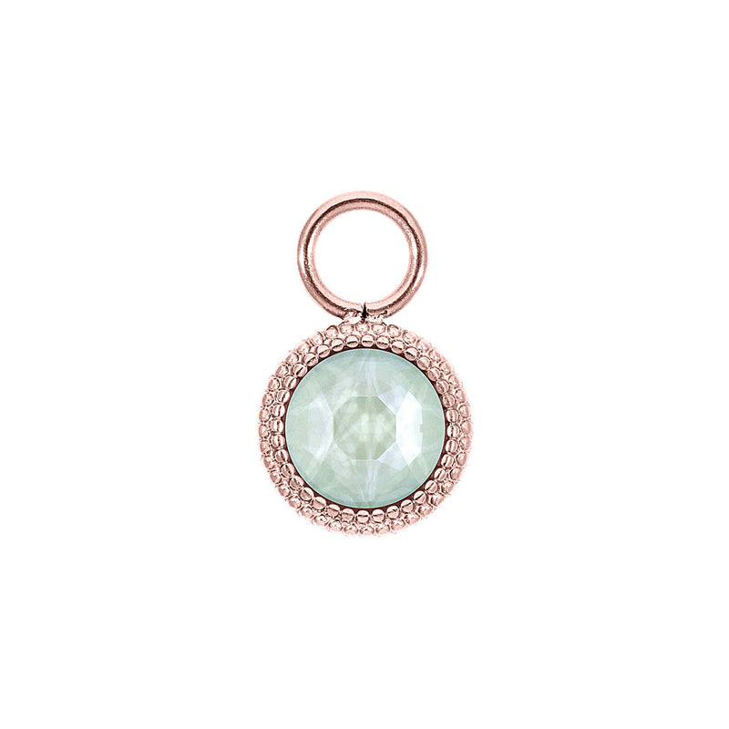 Fabero flat 0.4" charm - Rose Gold