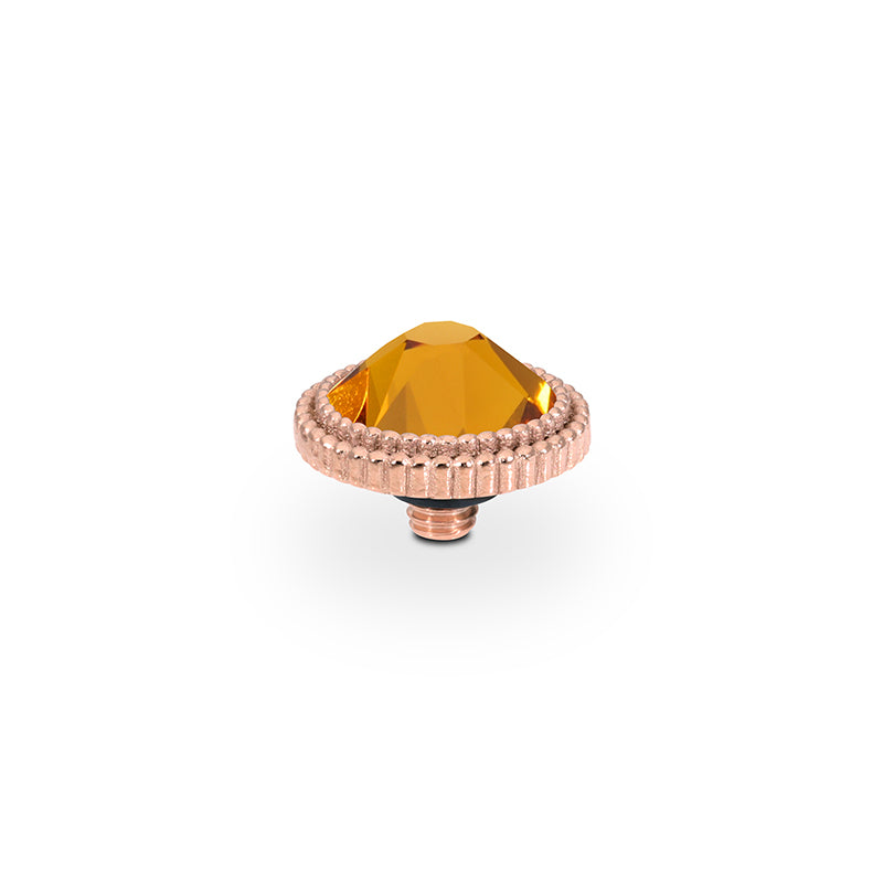 Fabero Flat Top 0.4" - Rose Gold Topaz