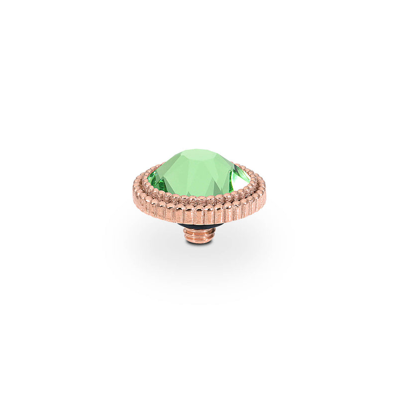 Fabero Flat Top 0.4" - Rose Gold peridot