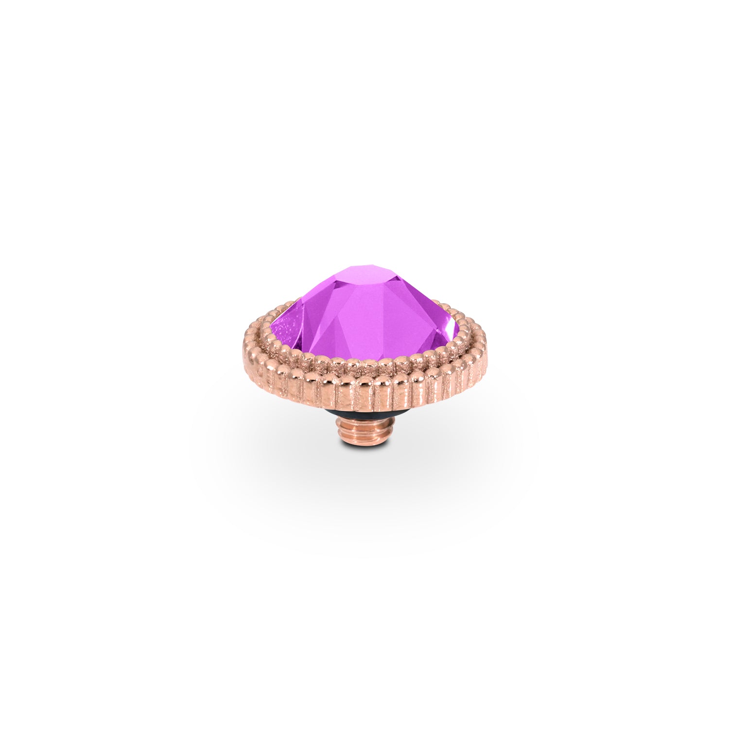 Fabero Flat Top 0.4" - Rose Gold ReCreated Dark Sapphire