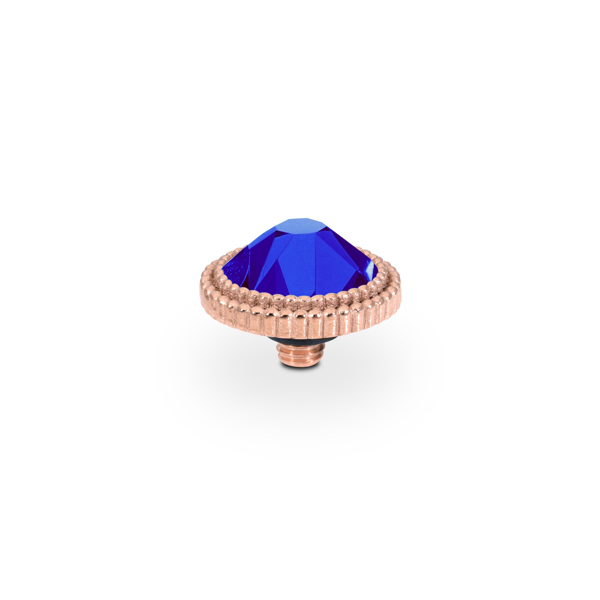 Fabero Flat Top 0.4" - Rose Gold ReCreated Dark Sapphire
