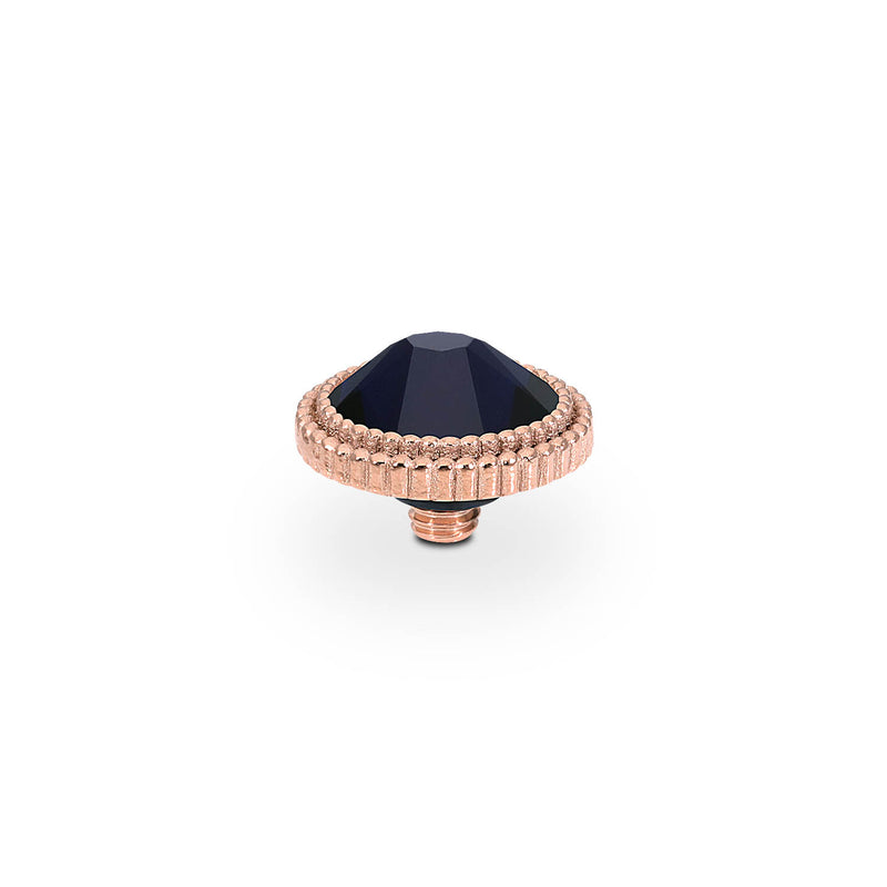 Fabero Flat Top 0.4" - Rose Gold Dark Indigo